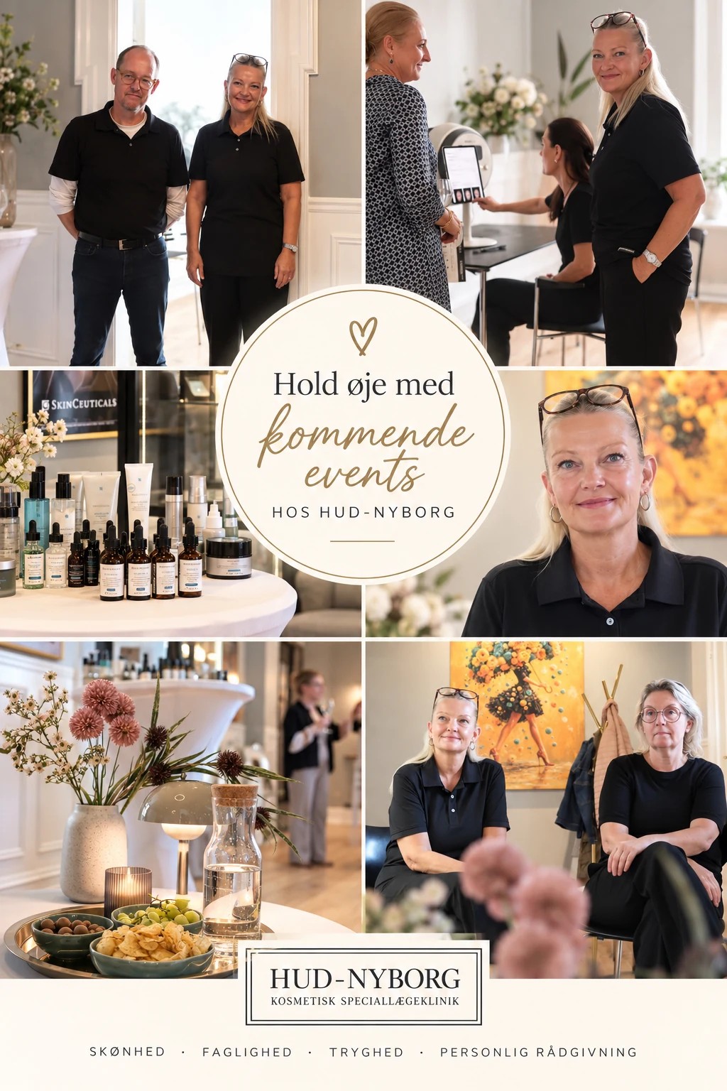 Kommende arrangementer og events hos Hud-Nyborg